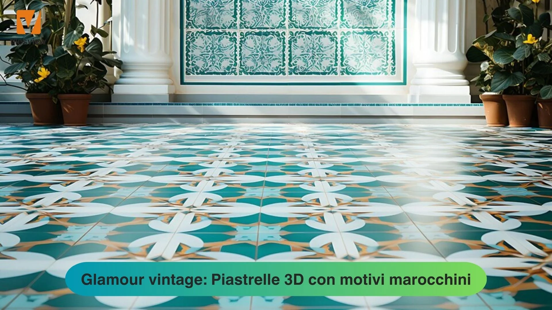 Glamour vintage: Piastrelle 3D con motivi marocchini