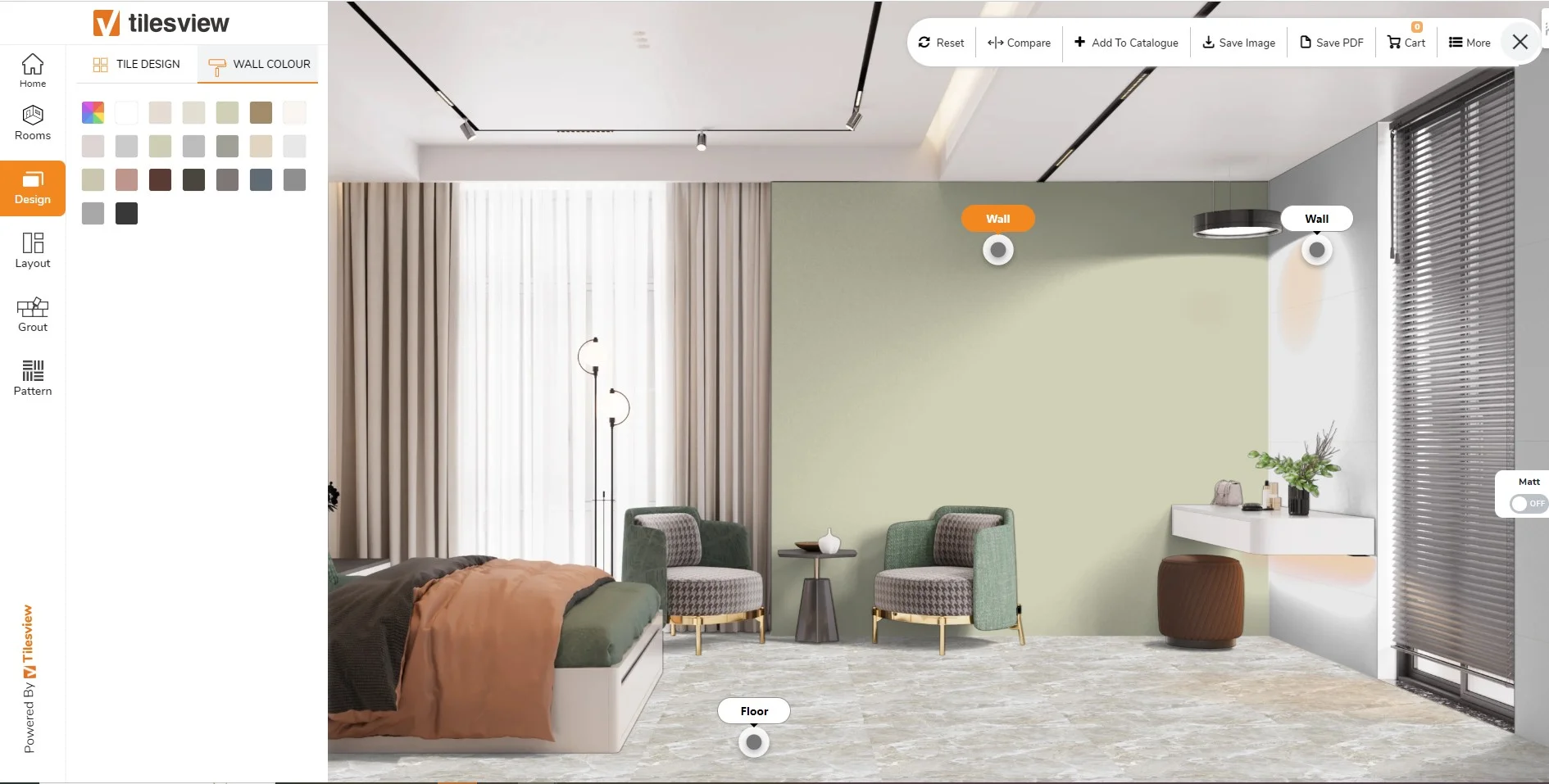Paint your Bedroom Walls with Color Visualizer Online
