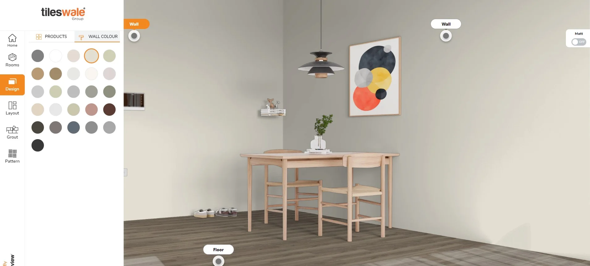 How to Match Laminate Flooring with Wall Paint with visualizer