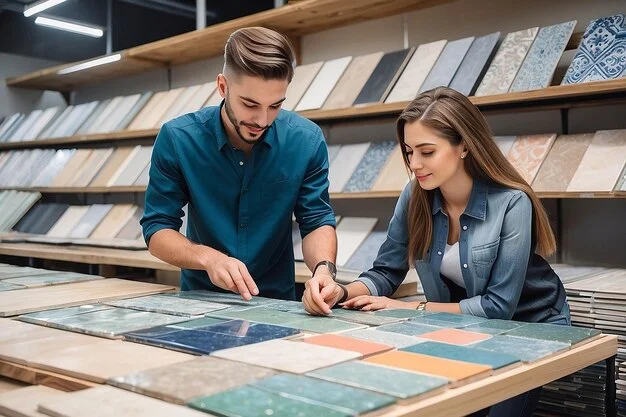 Creative in Designing Patterns on the Tiles