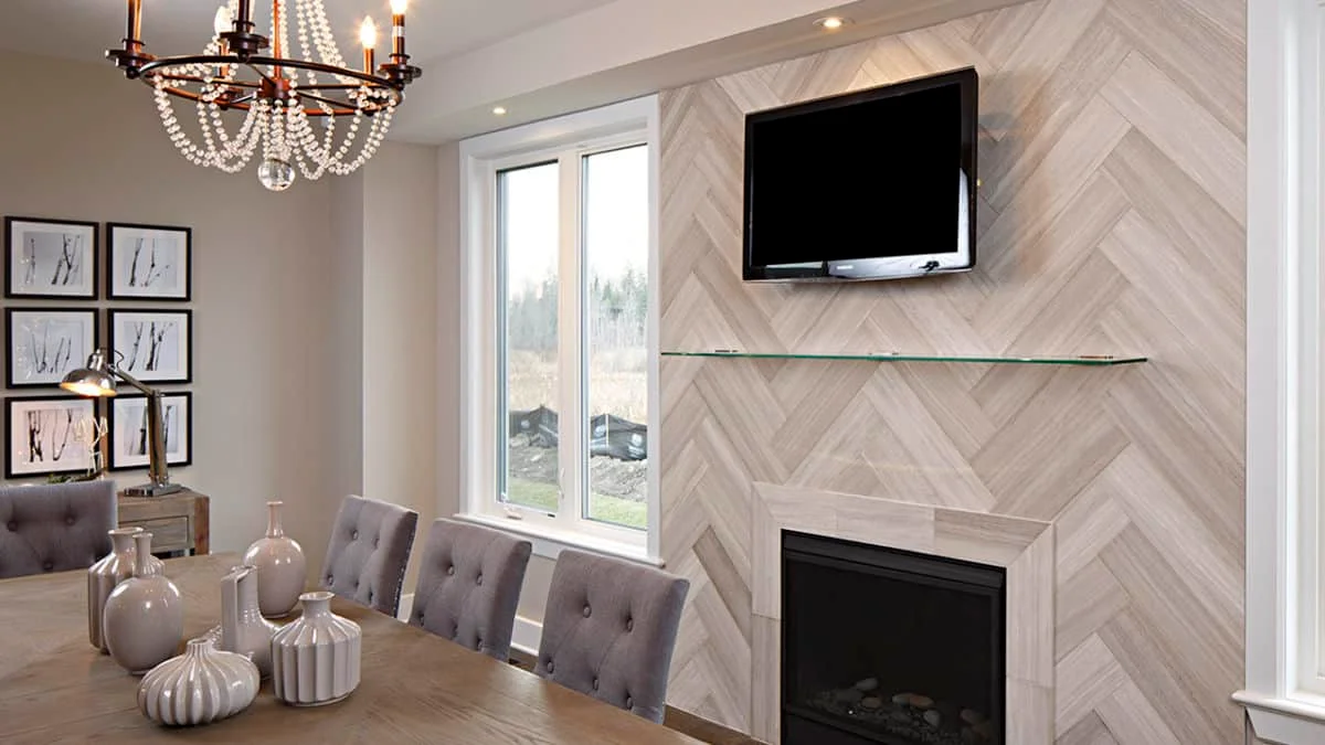 The Timeless Charm of Herringbone Fireplace Tiles