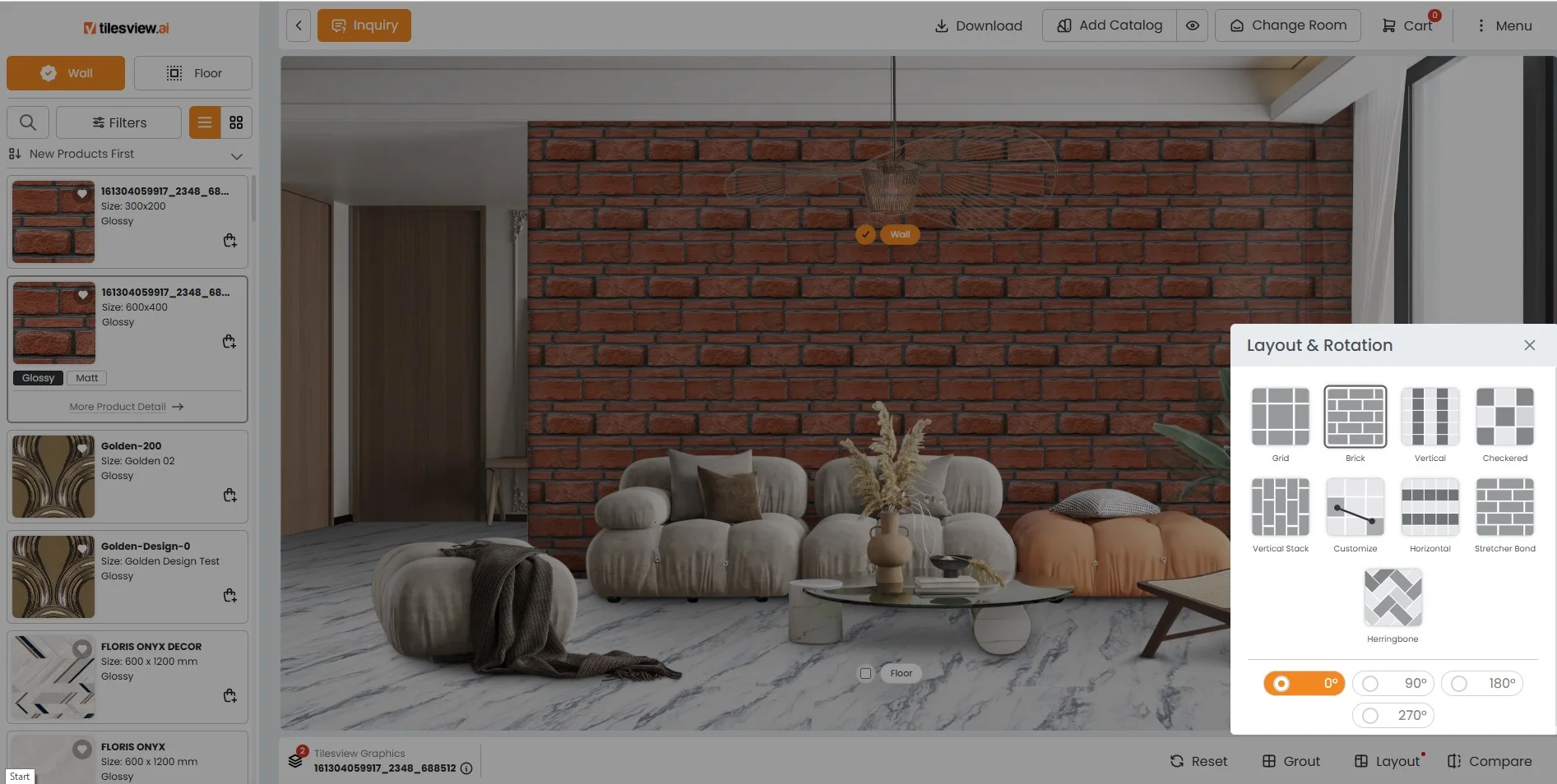 Brick pattern Visualizer