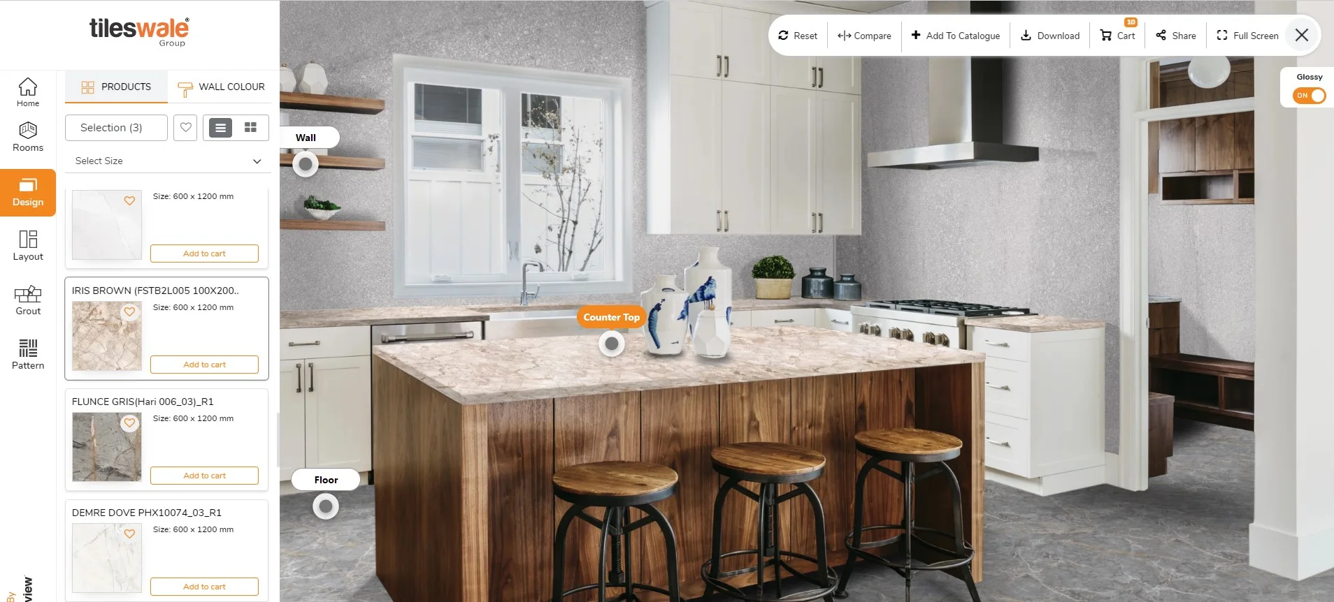 Tilesview: Contemporary Kitchen Visualization