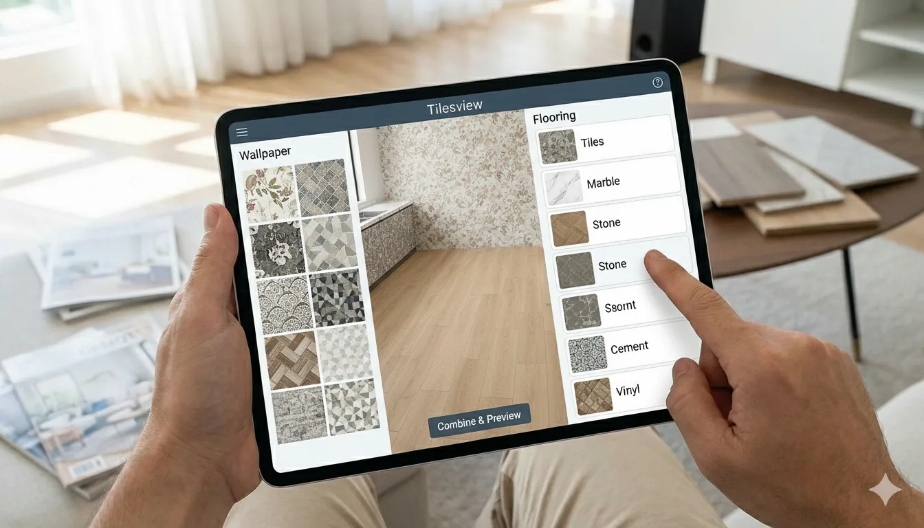 The Combination of Wallpapers with Flooring