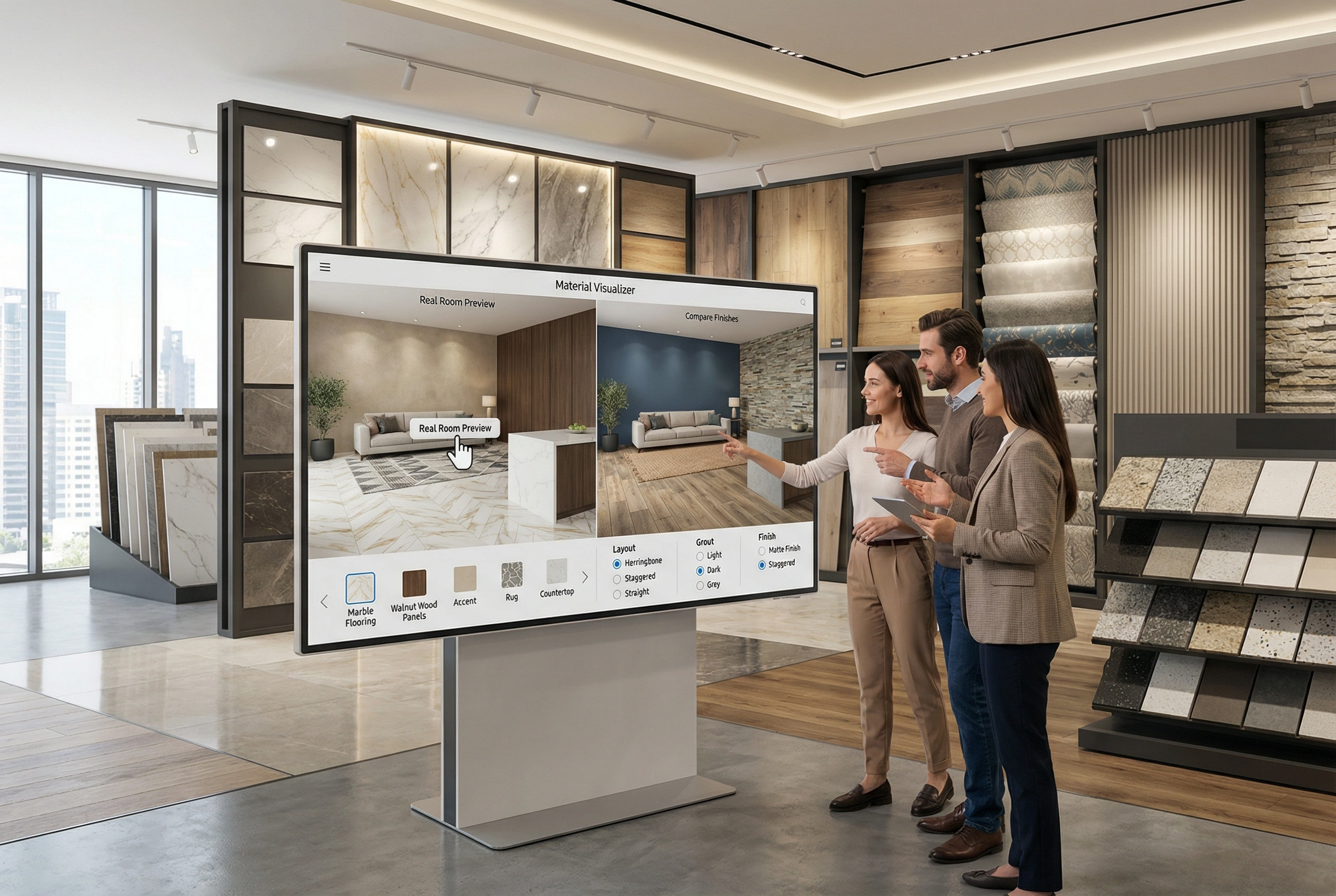 Imagine all Materials in Real Spaces