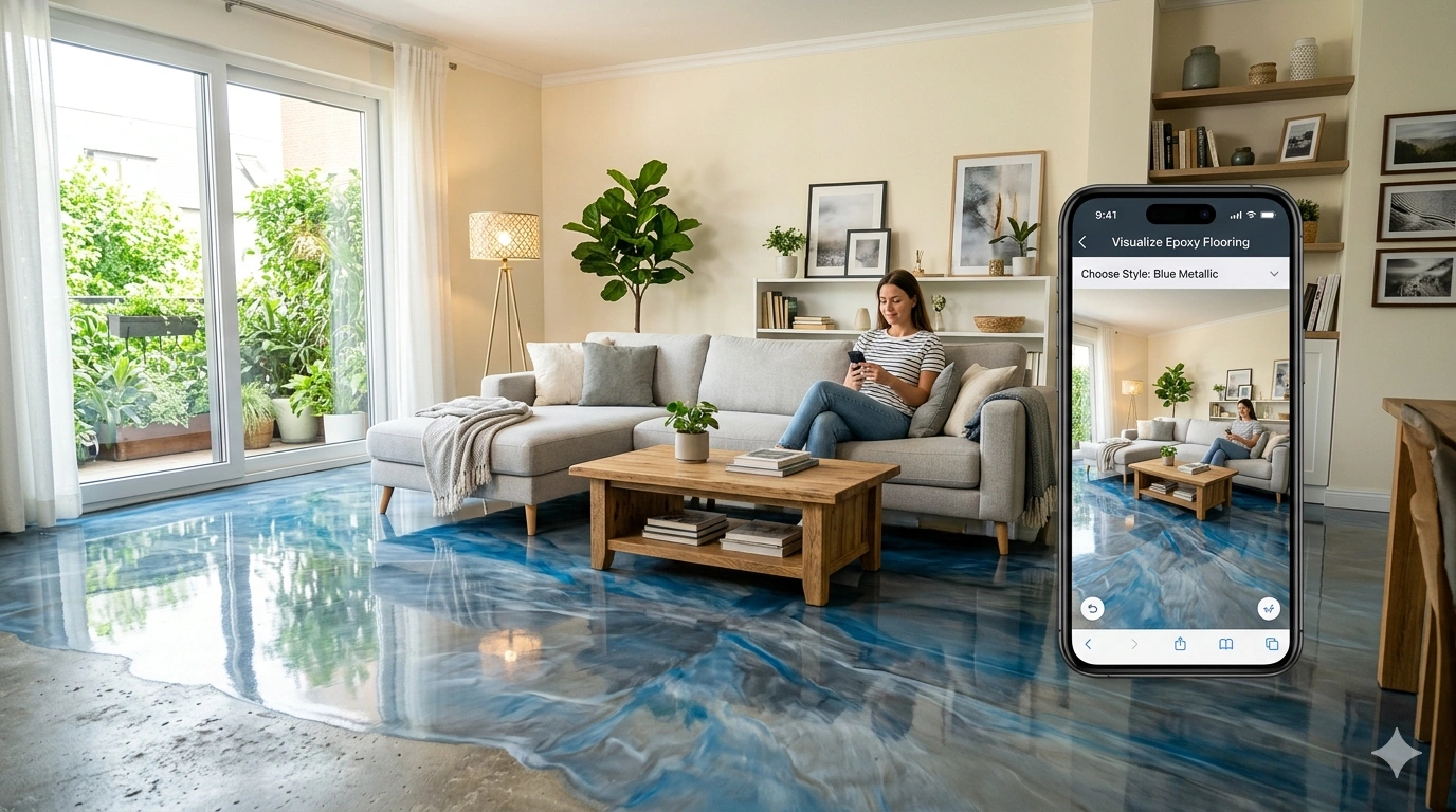 ai app to visualize epoxy flooring