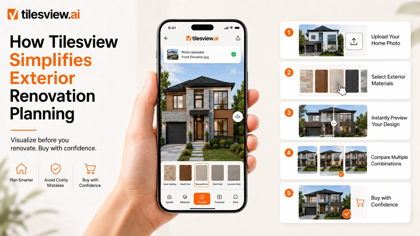 How Tilesview Simplifies Exterior Renovation Planning
