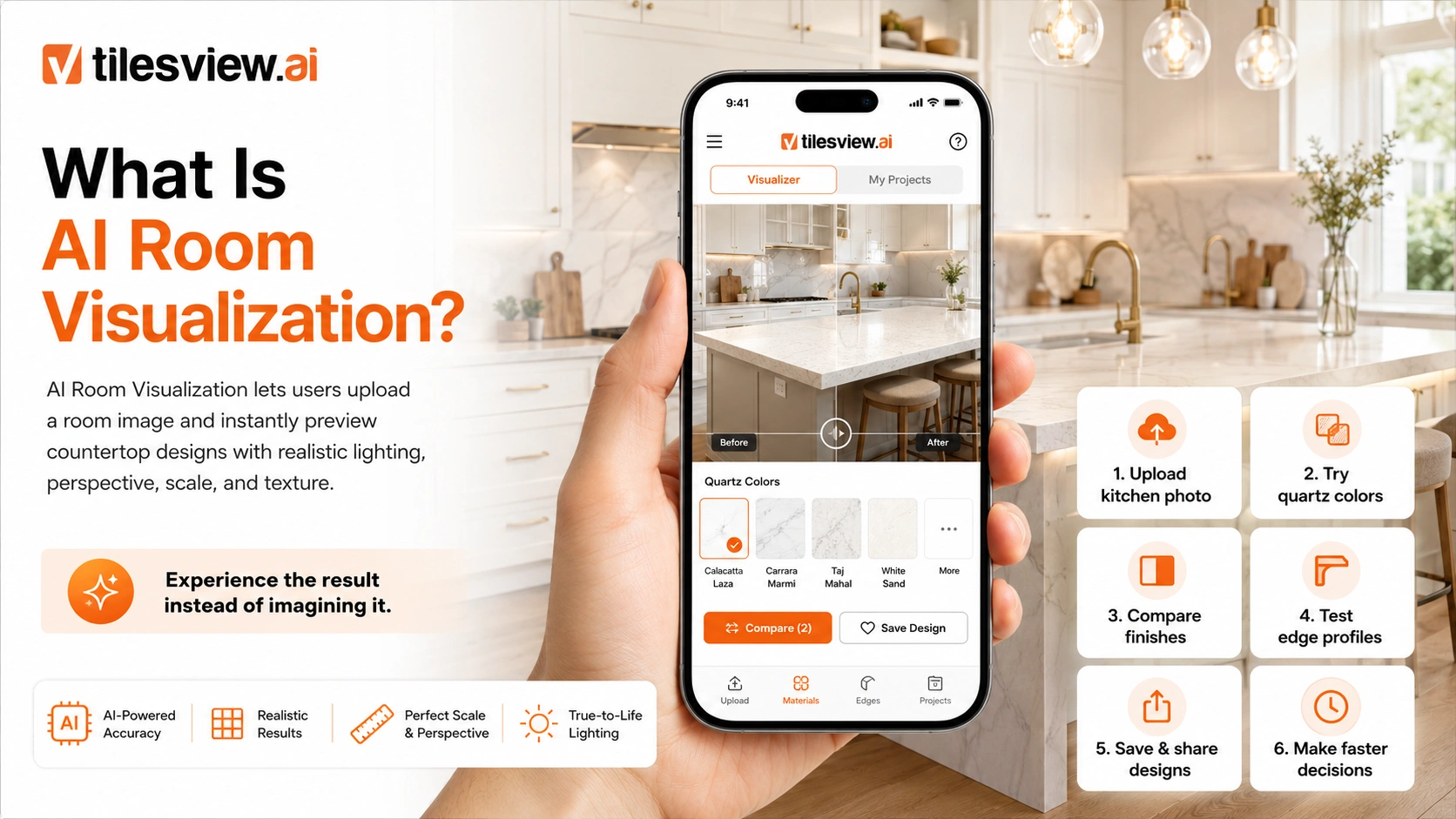 AI countertop visualizer tool
