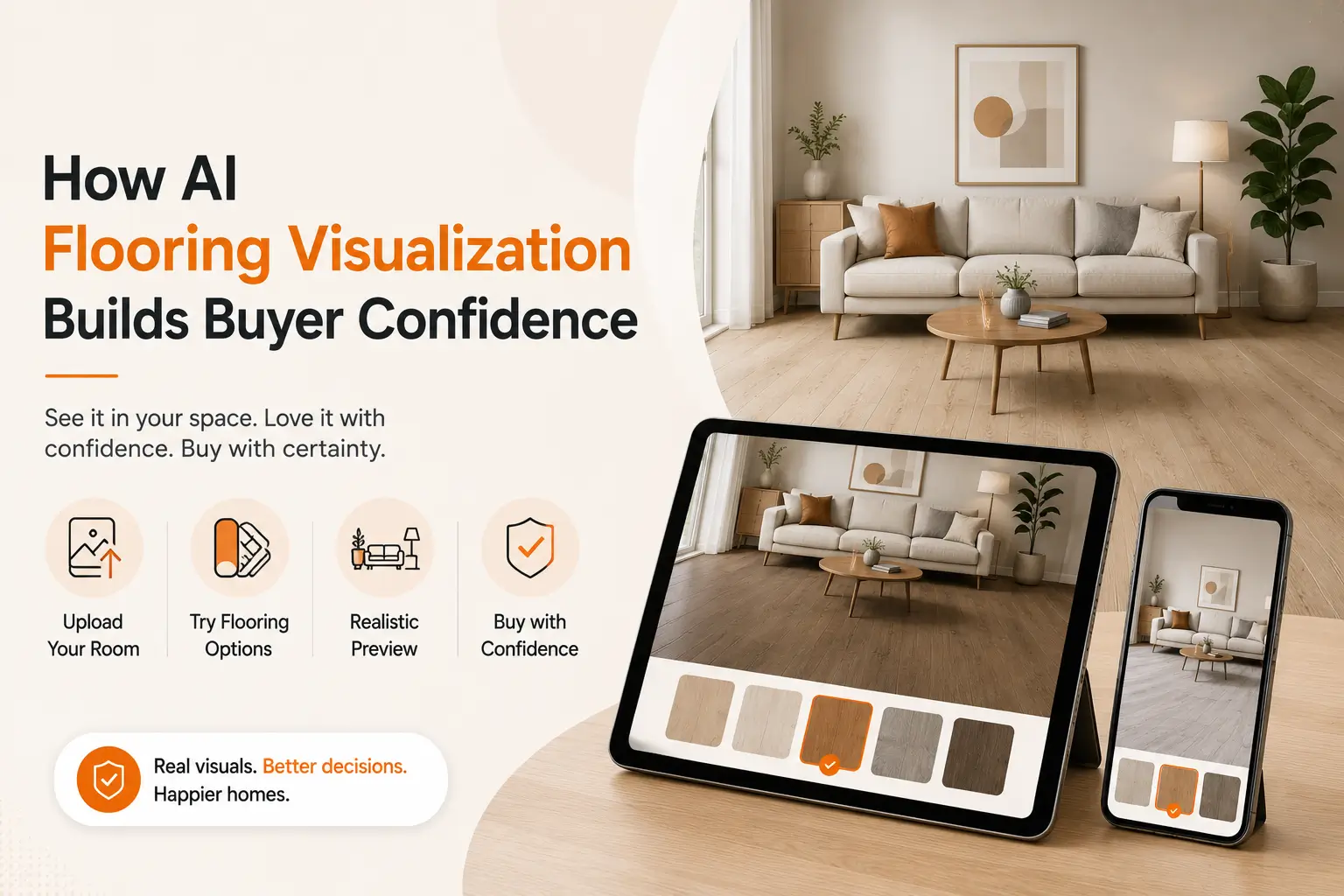 How AI Flooring Visualization Builds Buyer Confidence