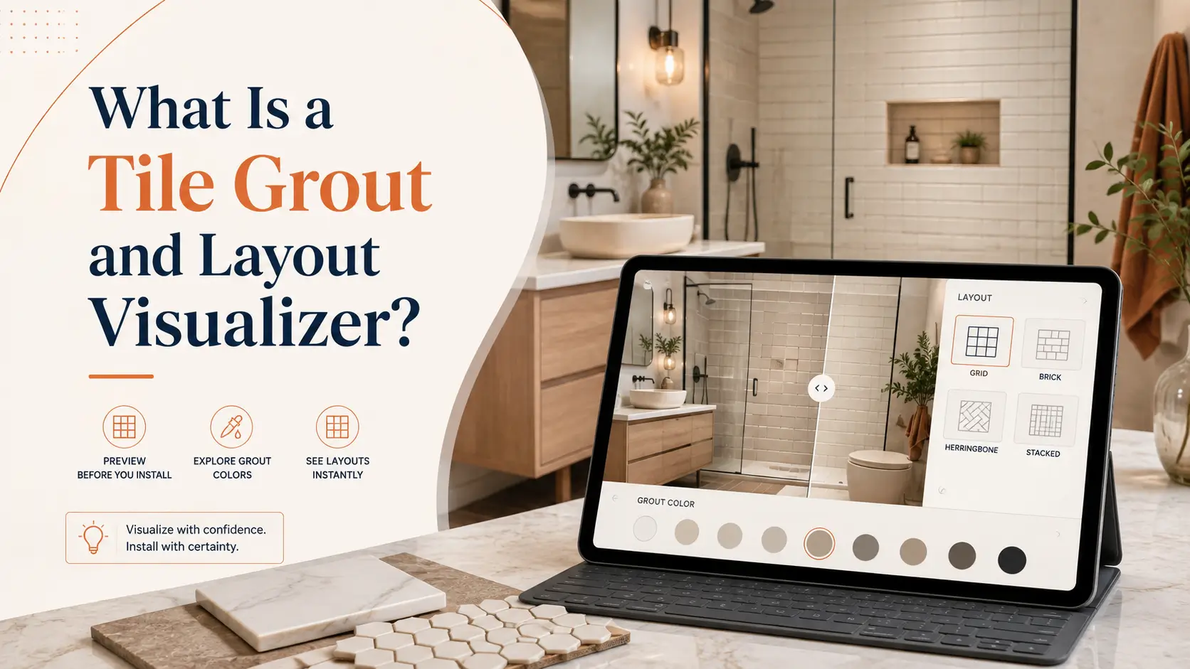 Tile Grout and Layout Visualizer