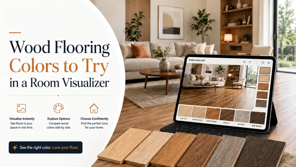 Wood Flooring Colors to Try in a Room Visualizer